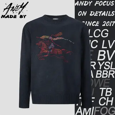 💰(310CNY)Equestrian Logo Embroidered Knit Sweater Item ID:10000229-S