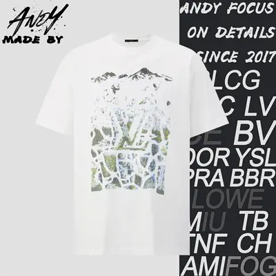 💰(220CNY)Mountain Landscape Flocked Logo Short-Sleeve T-Shirt Item ID:10008238-S