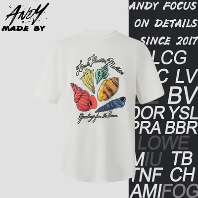💰(255CNY)Letter Shell Print Crew Neck Short-Sleeve T-Shirt Item ID:10003206-Z