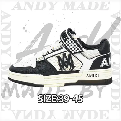 💰(580CNY)MA Skyline Series Retro Sneakers, Black and White Item ID:30000590