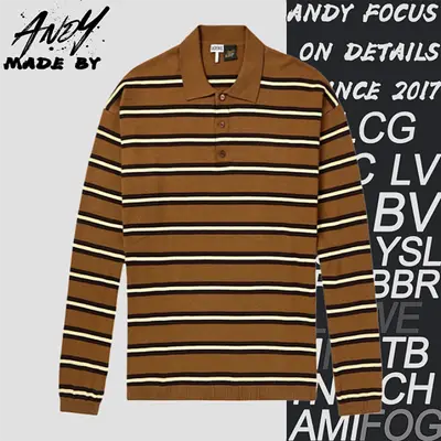 💰(310CNY)L*oewe striped knit polo shirtItem ID:10007053