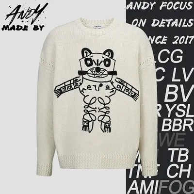 💰(380CNY)Cartoon doll embroidered knitted pullover Item ID:10005152-S
