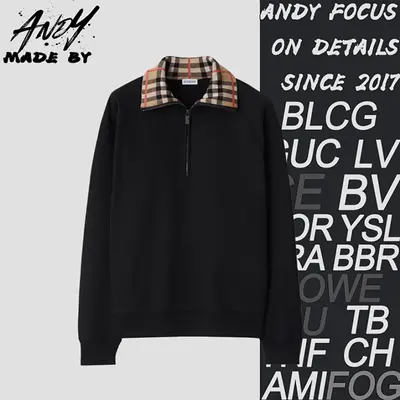 💰(320CNY)Wool plaid collar sweatshirt Item ID:10002506