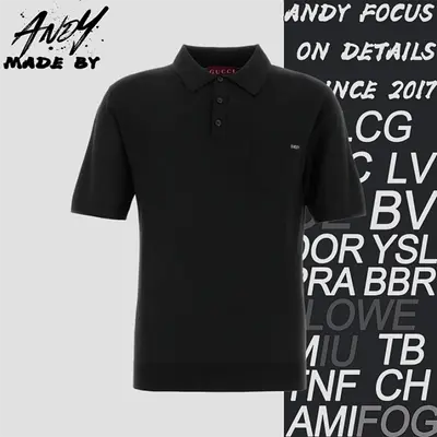 💰(230CNY)Intarsia Letter Pocket Knitted Polo Shirt Item ID:10007545