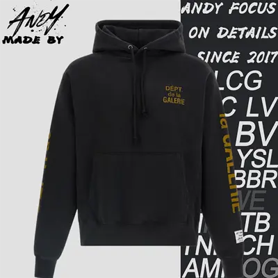 💰(360CNY)Mottled Yellow French-Text Print Hoodie Item ID:10005230