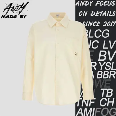 💰(320CNY)Color-block Embroidered Shirt — Off-white Item ID:10006412