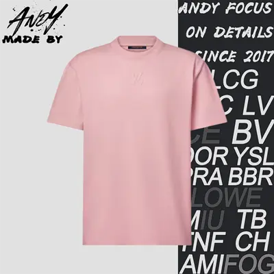 💰(200CNY)Short-Sleeve T-Shirt with 3D Embossed Logo — Pink Item ID:10001542