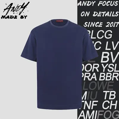 💰(150CNY)Crew neck double G interlocking embroidered knit cotton T-shirt Item ID:10009586-Z