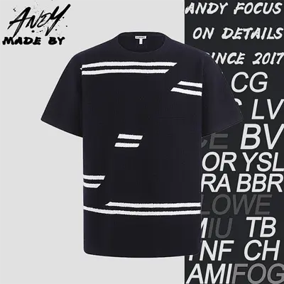 💰(240CNY)Lightweight textured wool crew neck embroidered T-shirt Item ID:110086-Z