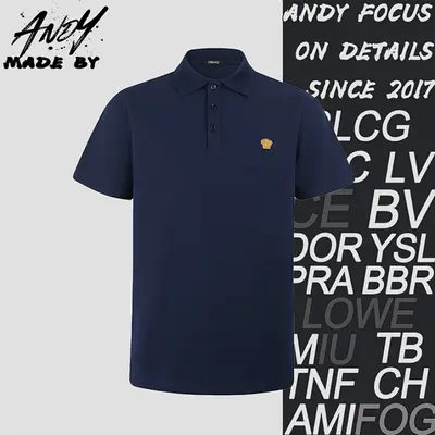 💰(170CNY)Men's Medusa Embroidered Polo Shirt Item ID:110092-Z