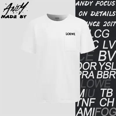 💰(170CNY)M8 version Loewe short-sleeved white T-shirt with large logo pockets Item ID:110117