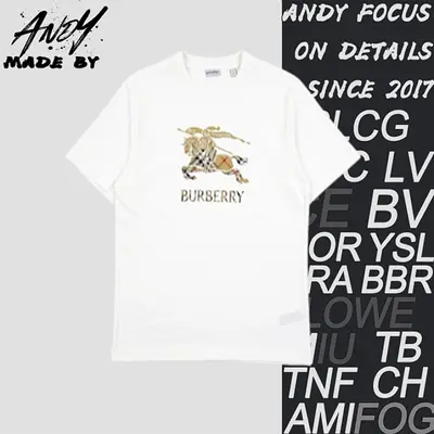 💰(220CNY)Equestrian Knight Logo Plaid Print Cotton T-Shirt Item ID:110139