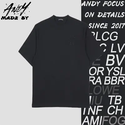 💰(220CNY)Horseshoe chain embroidered round neck short sleeve Item ID:110142