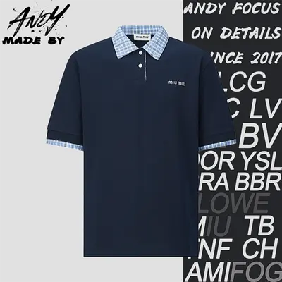 💰(200CNY)Plaid Shirt Collar Embroidered Polo Shirt Item ID:110162-S