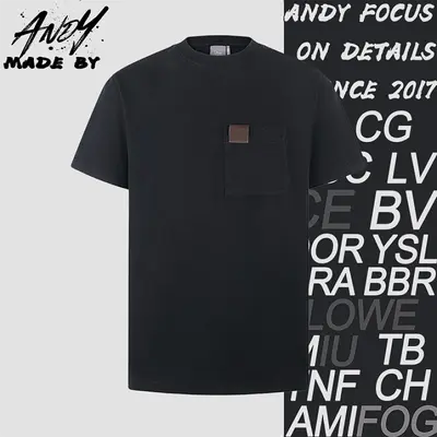 💰(119CNY) 26SS Cotton Plain Knit T-Shirt with Front Patch Pocket Item ID:110166-Z