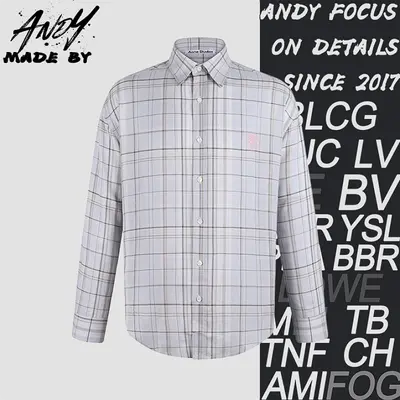 💰(250CNY)Embroidered Linen Plaid Shirt Item ID:110194-Z