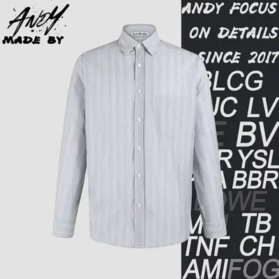 💰(270CNY)Striped Collared Button-Up Long-Sleeve Shirt Item ID:110195-Z