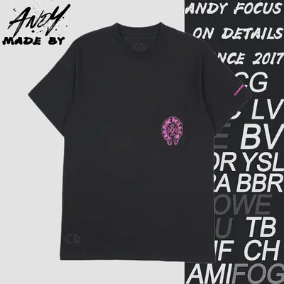 💰(220CNY)CH's new pink horseshoe-shaped short-sleeved shirt. Item ID:110249