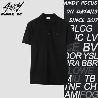 💰(200CNY)BBR Short-Sleeve Polo with Subtle Equestrian Embroidery – Black Item ID:110310