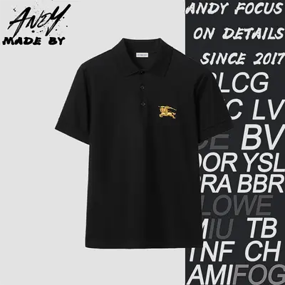 💰(200CNY)BBR "Little Warhorse" Embroidered Short-Sleeve Polo — Black Item ID:110312
