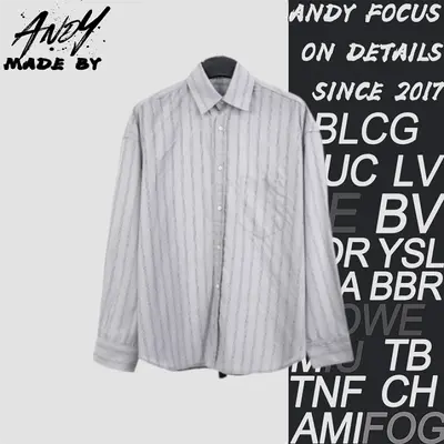 💰(280CNY)As a gray striped long-sleeved shirt Item ID:110322