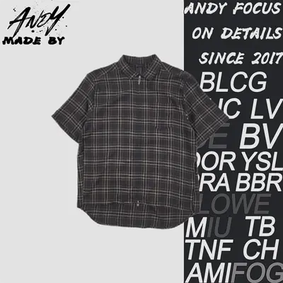 💰(200CNY)CH plaid short-sleeved shirt Item ID:110323
