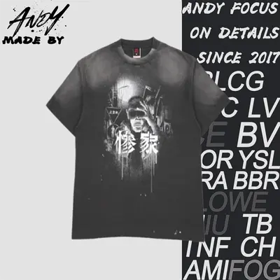 💰(210CNY)Anime Misfortune Print Short-Sleeve T-Shirt Item ID:110339