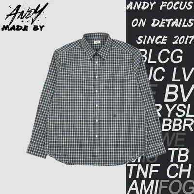 💰(290CNY)CL Arc de Triomphe Green Checkered Long-Sleeve Shirt with Small Logo Item ID:110358