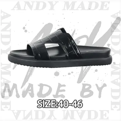 💰(250CNY)Round-toe flat mules, flip-flops, men's brown Item ID:310346