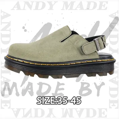 💰(230CNY) Martin Closed-Toe Slippers / Leather Mules Item ID:310340