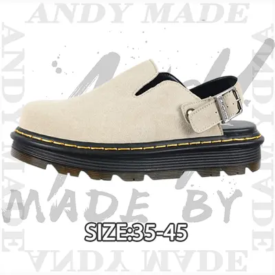 💰(230CNY) Martin Closed-Toe Slippers / Leather Mules Item ID:310341