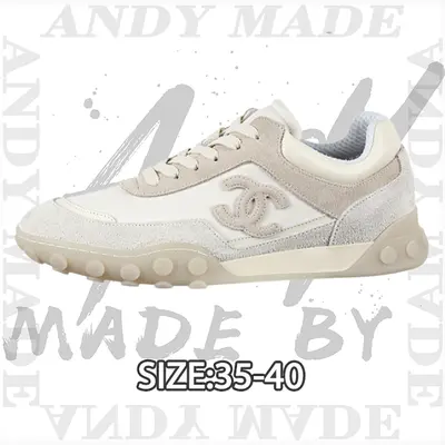 💰(400CNY) Calfskin & Suede Round-Toe Lace-Up Casual Shoes — White Item ID:310348