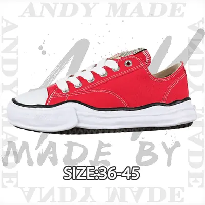 💰(280CNY) Fully Vulcanized Slip-on Shoes — Red Item ID:310387