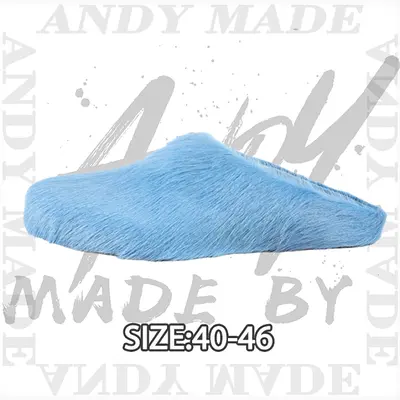 💰(450CNY) Birkenstock Horsehair Closed-Toe Slides — Blue Item ID:310394