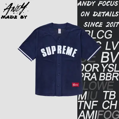 💰(250CNY) Sup suede mesh baseball jersey short sleeve Item ID:110406