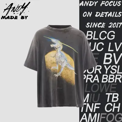 💰(210CNY) Saint Michael Mechanical Tyrannosaurus Rex Print Short-Sleeve T-Shirt Item ID:110422
