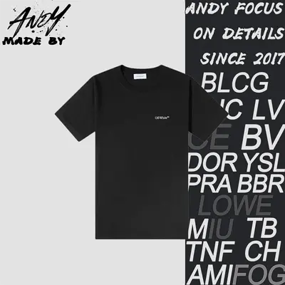 💰(190CNY) OW Distressed Metal Anchor Print Short-Sleeve T-Shirt Item ID:110438