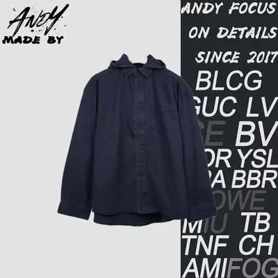 💰(420CNY) Blcg Deconstructed Hooded Shirt Jacket Item ID:110448