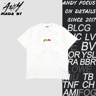 💰(210CNY) OW Maple Leaf Floral Arrow Embroidered Short-Sleeve T-Shirt Item ID:110450