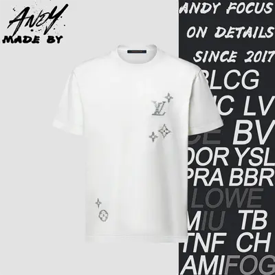 💰(200CNY) Louis Vuitton's new embroidered crew neck short-sleeved T-shirt (A0076) Item ID:110470