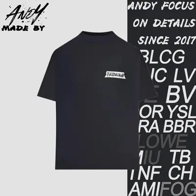 💰(210CNY) Paris Ink Letter Strip Short-Sleeve Item ID:110478