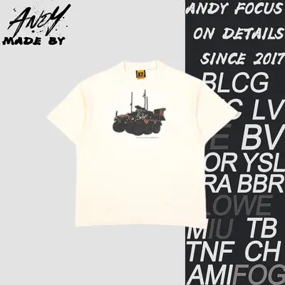💰(200CNY) Saint Michael Ice Cream Chariot Print Short-Sleeve T-Shirt Item ID:110483