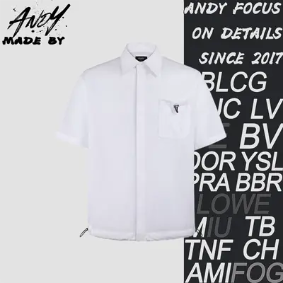 💰(200CNY) Camp-Collar Poplin Shirt with Chest Pocket and Drawstring Hem Item ID:110500-Z