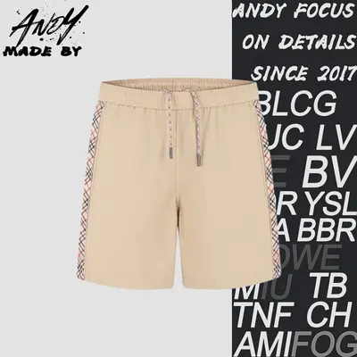 💰(190CNY) Drawstring Swim Shorts with Plaid Trim Item ID:210114-Z