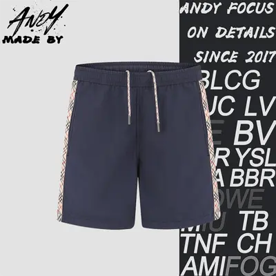 💰(190CNY) Drawstring Swim Shorts with Plaid TrimItem ID:210117-Z