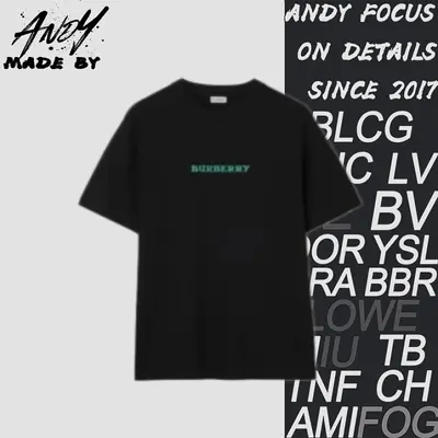 💰(190CNY) Short-sleeved T-shirt with front lettering and back horse print - Black Item ID:110534
