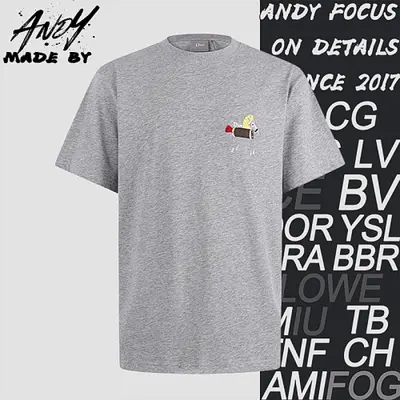 💰(119CNY) Cotton plain knit crew neck short-sleeved T-shirt with pony embroide Item ID:10005274-Z