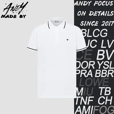 💰(200CNY) Polo shirt with embroidered bee design - white Item ID:110513