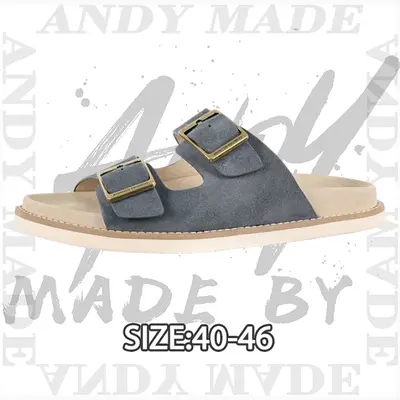 💰(250CNY) Suede slippers gray Item ID:310404