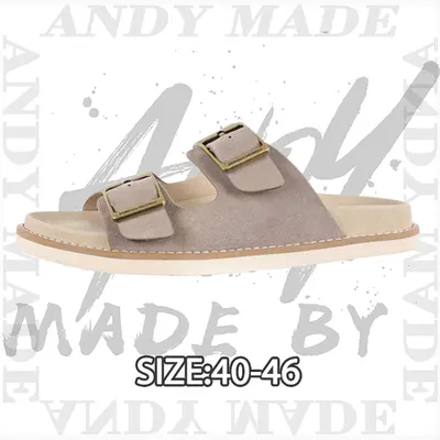 💰(250CNY) Suede two-way slippers sand colorItem ID:310405